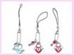 china export product wholesale cell phone accessory - cell phone wrist strap with heart lock charm