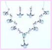 wholesale fashion jewelry from china - Silver fashion neclace and earring fashion accessory