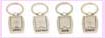 fine wholesale promotional item - various symbols and desings availablel etched on silver keychain