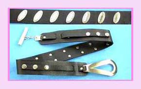 china manufacturer wholesale fashion belt - fashion leather punk stud belt with hook buckle