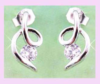export in china fashion earring - trendy silver fashion earring     