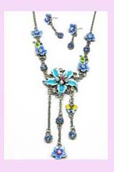 wholesale china designer jewelry - designer necklace earring set fashion accessory