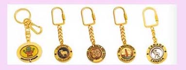 wholesale keychain promotional gift from china exporter - assorted design gold color keychain keyring 