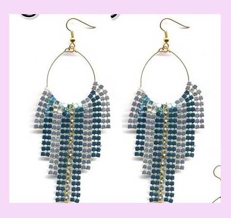 china company export wholesale fashion earring - fashion hoop metallic fashion jewelry earring     
