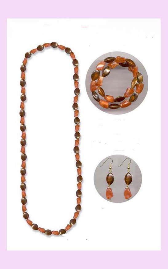 fashion jewelry wholesale from china - Fashion bead neclace and earring set fashion accessories